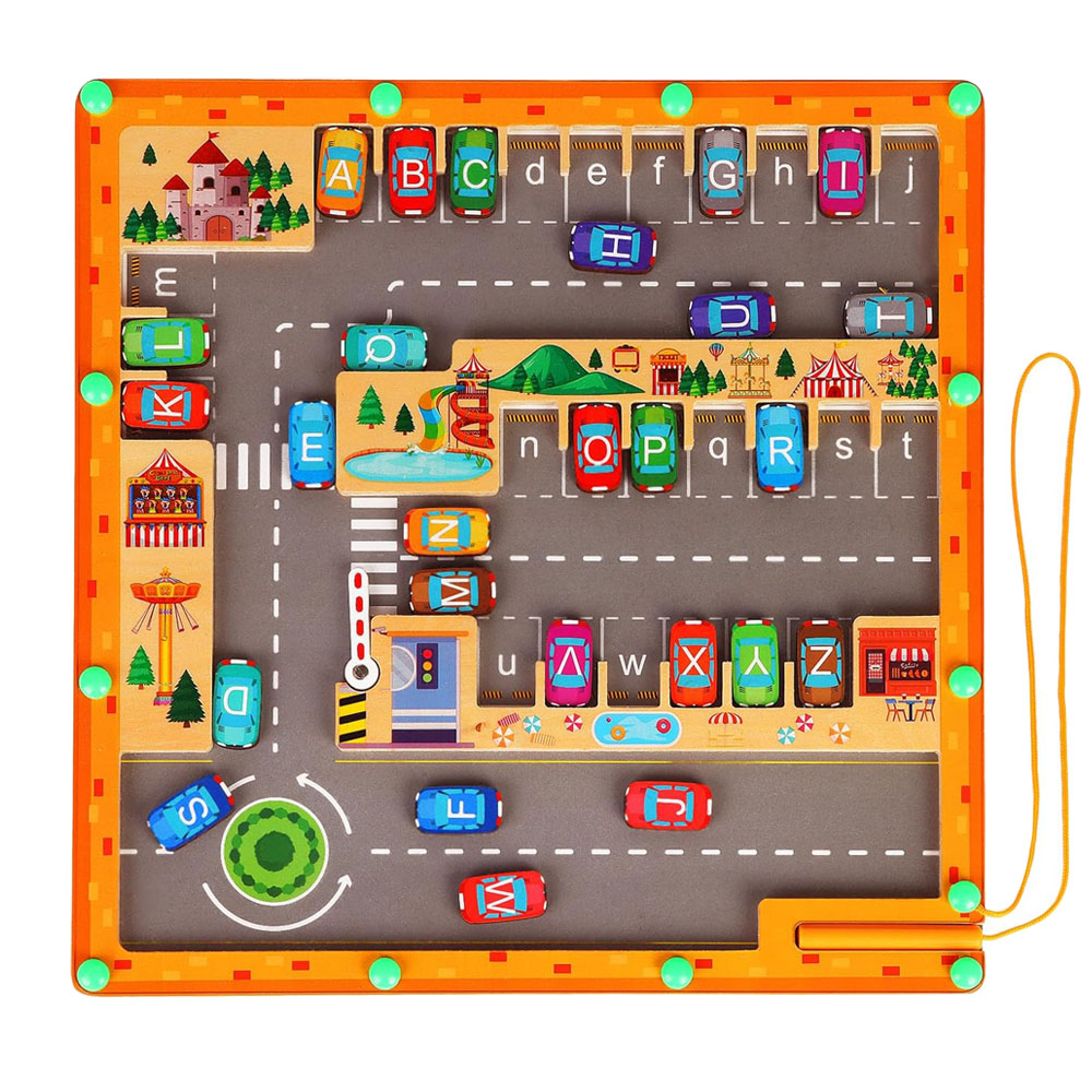 Board Game For 2 People - Magnetic Color& Number Maze 2 in