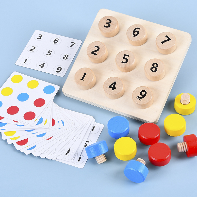 Board Game Nature - Wooden Tighten The Screws Matching Challenge