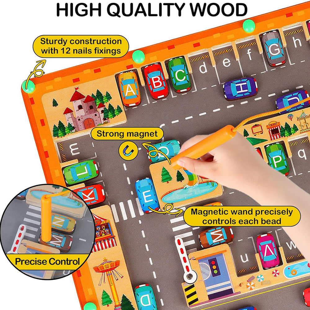 Magnetic Color& Number Maze 2  - Board Game For 2 People recension och pris