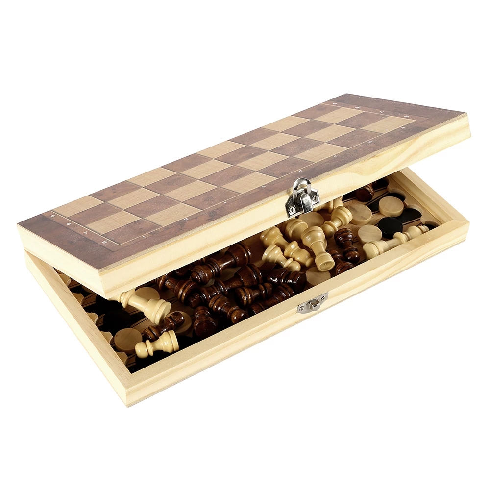 3 in 1 Chess Board, Folding Wo - Magnetic Travel Chess recension och pris
