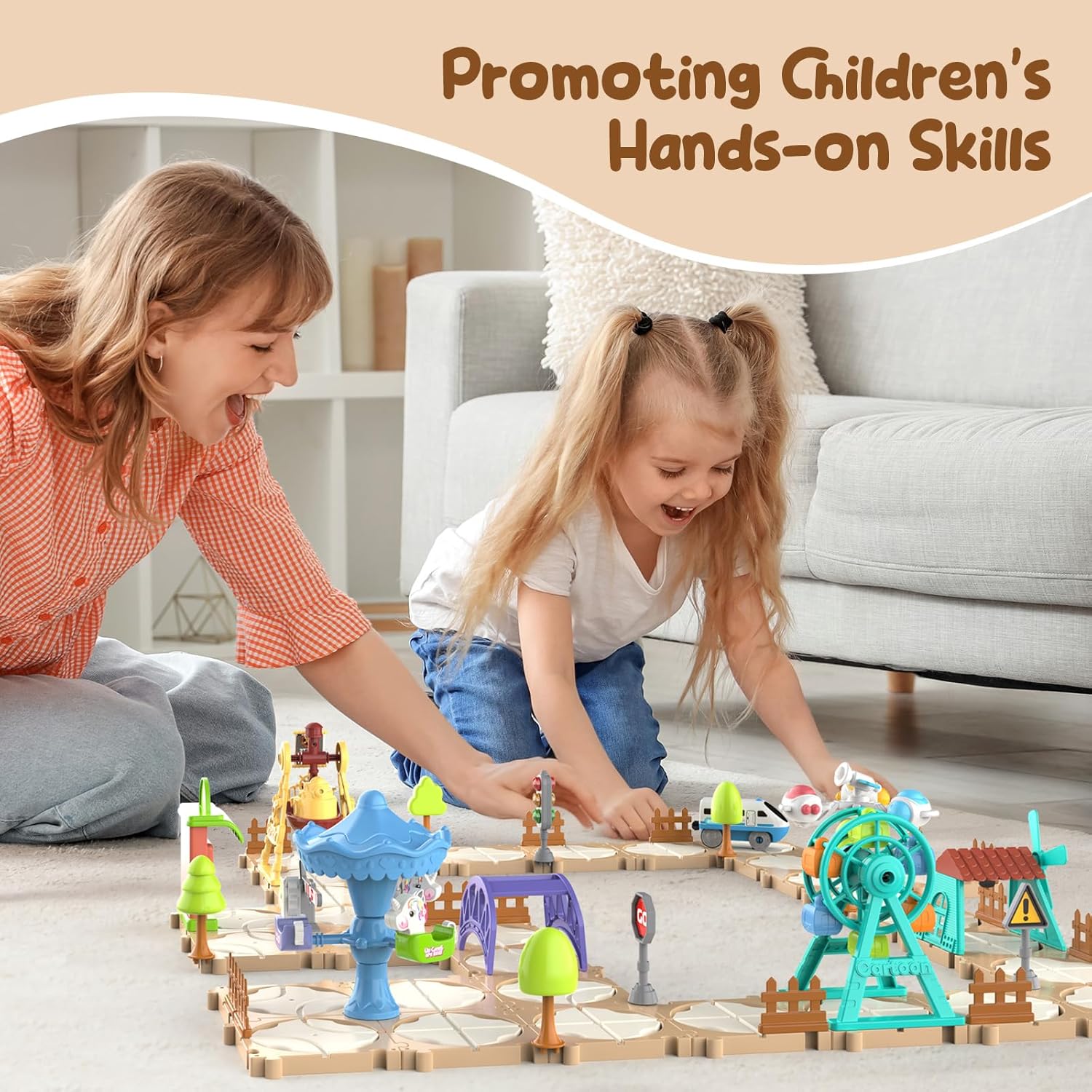DIY Puzzle Track Car Set Assem - Board Game Education recension och pris