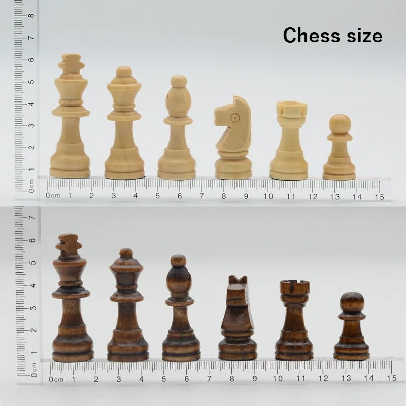 Round Solid Wood Magnetic Ches - Magnetic Travel Chess recension och pris