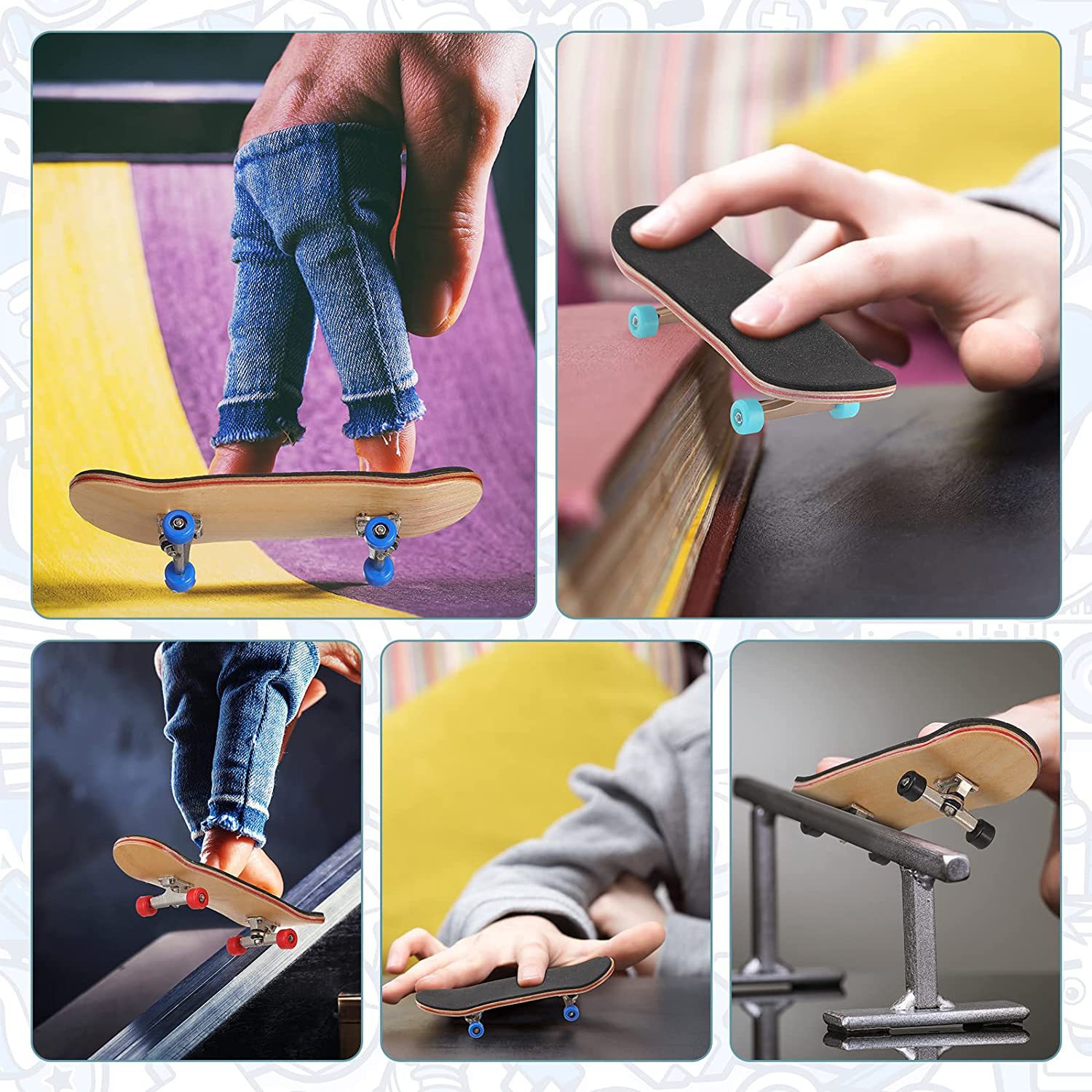 Puzzle Toy Finger Skateboard M - Board Game For 2 People recension och pris