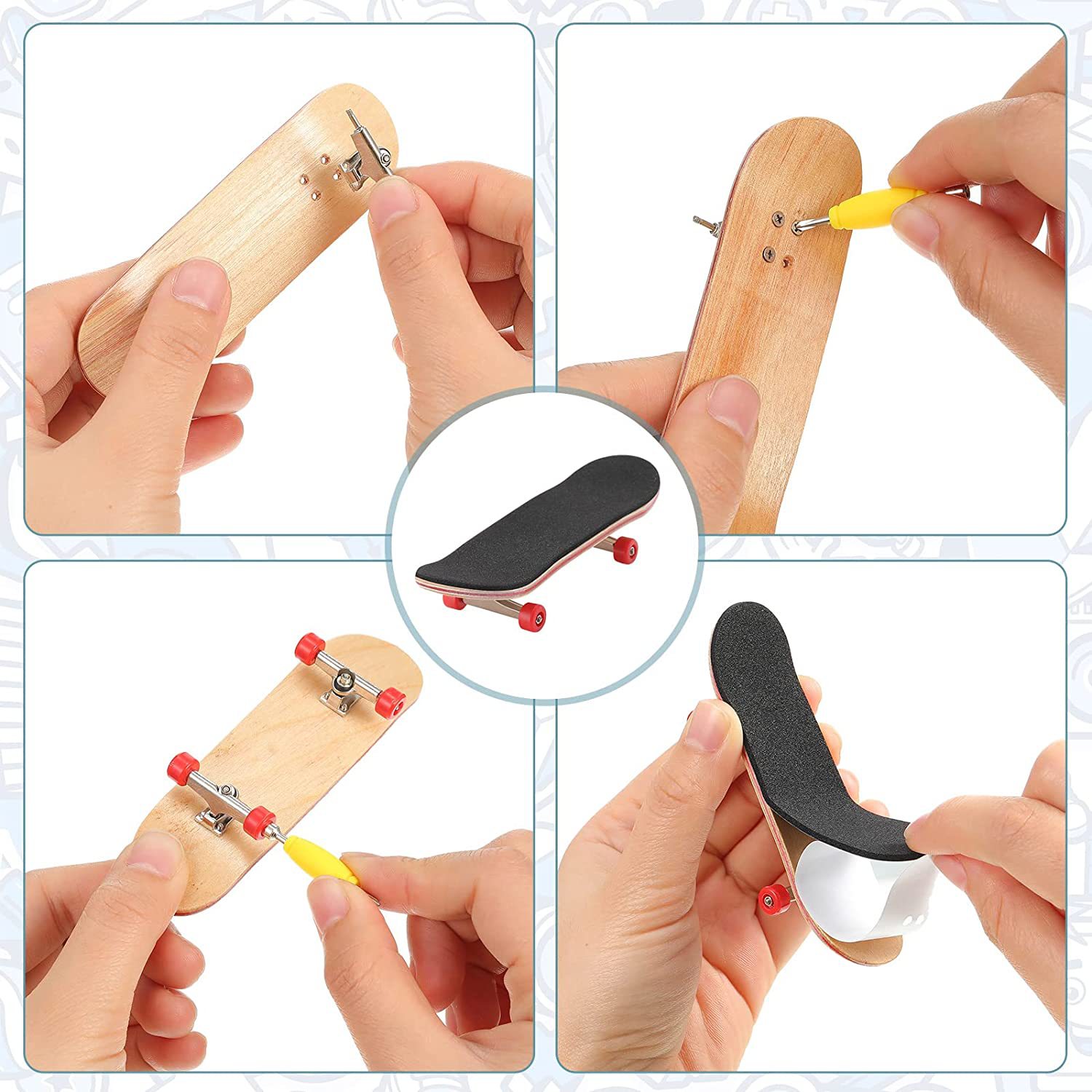 Puzzle Toy Finger Skateboard M - Board Game For 2 People recension och pris