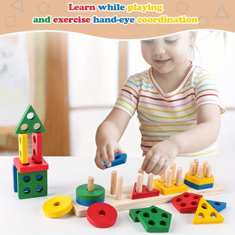 Montessori Wooden Games Baby T - Board Game For 2 People recension och pris