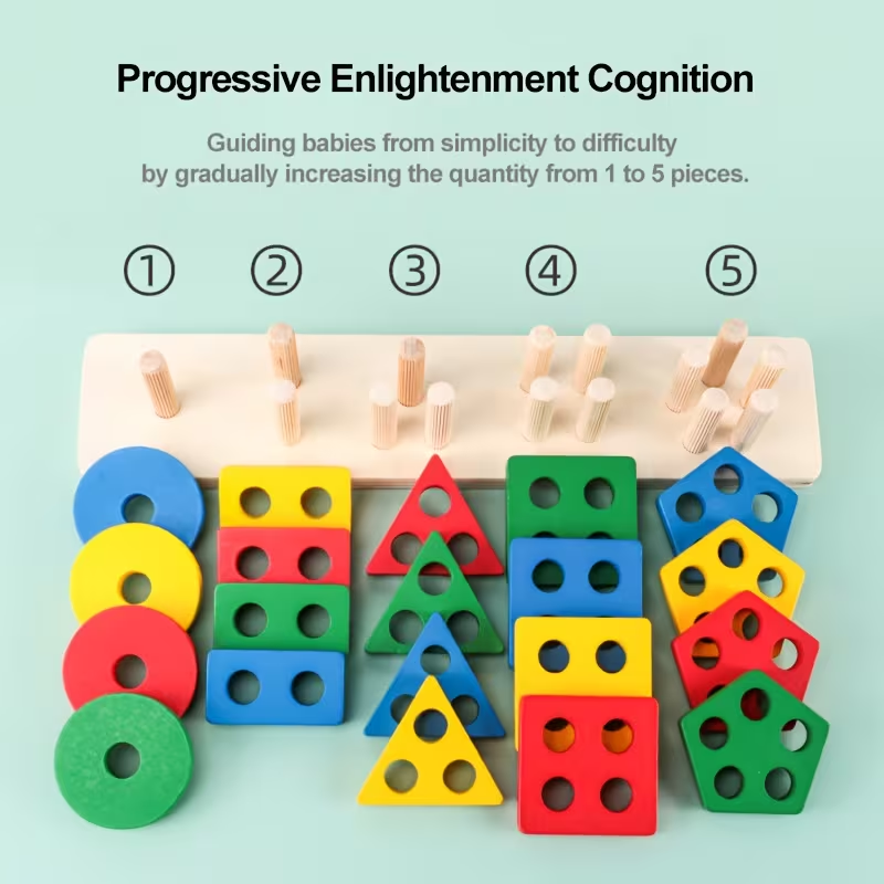 Montessori Wooden Games Baby T - Board Game For 2 People recension och pris