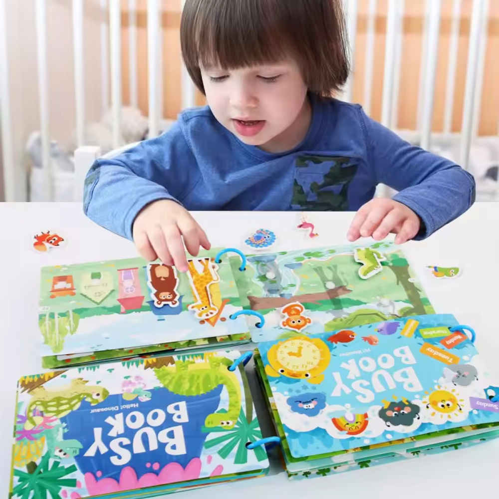Busy Book Sticker Quiet Book f - Board Game English For Kids recension och pris