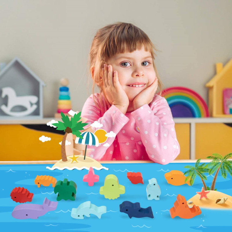 New Children Montessori Wooden - Board Game Nature recension och pris