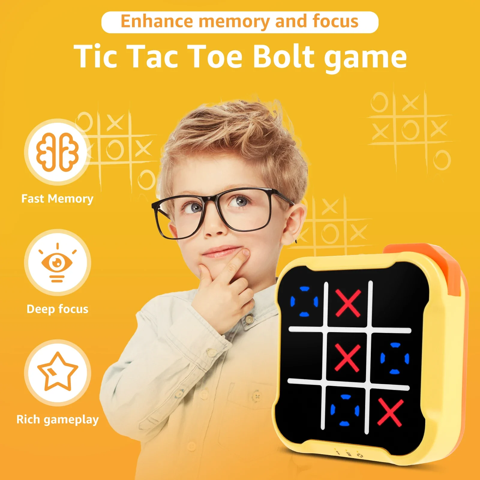 3in1 Electronic TIC-TAC-TOE Bo - Board Game English For Kids recension och pris