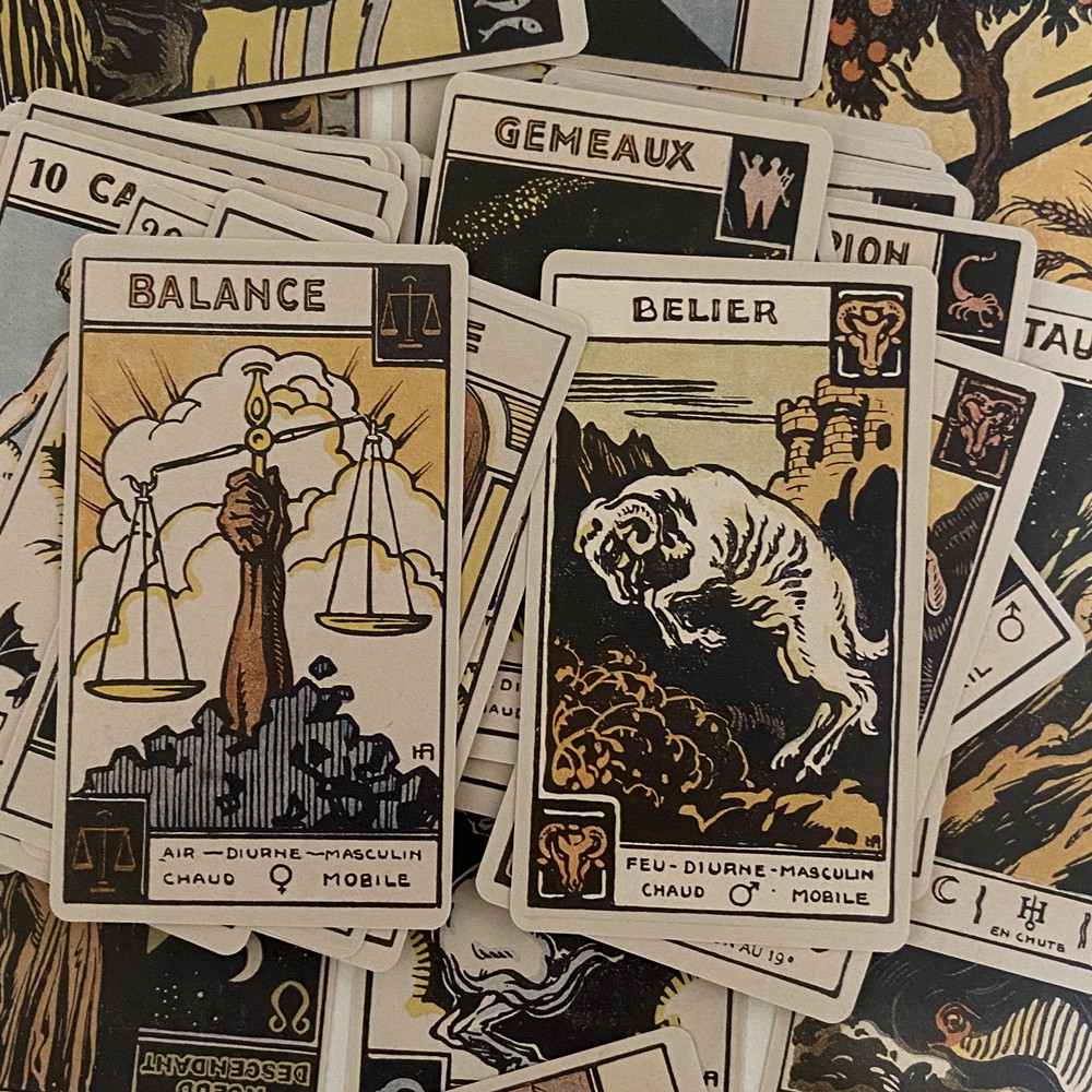 vintage zodiac oracle cards 48 - Board Game Vintage recension och pris