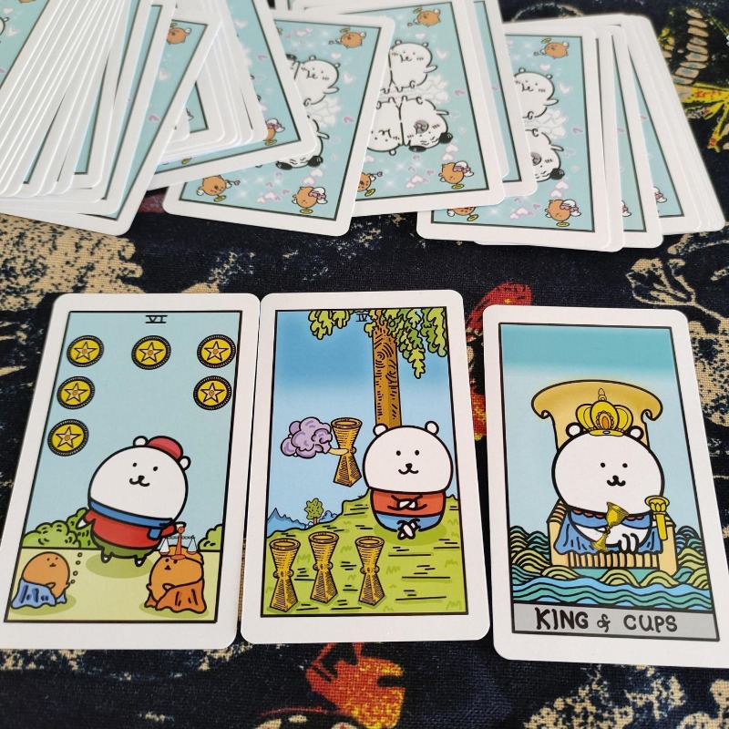 Cute Joke Bear Tarot Card Game - Card Game Deck recension och pris