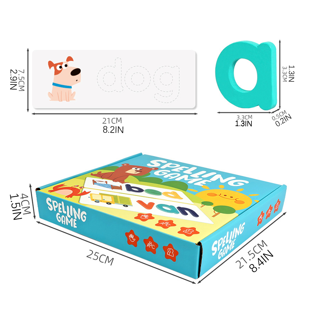 Colorful Alphabet Wooden Puzzl - Board Game English For Kids recension och pris