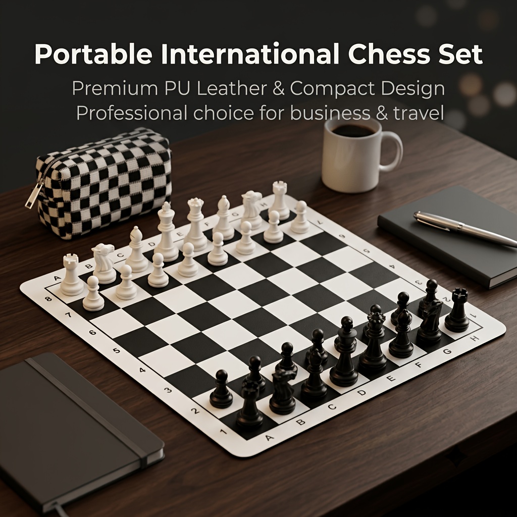 35cm/13.78in Chess Set Foldabl - Magnetic Travel Chess recension och pris