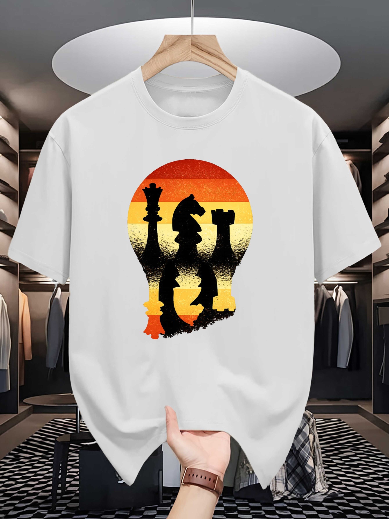 Chess Silhouette Sunset Lightb - Board Game Vintage recension och pris