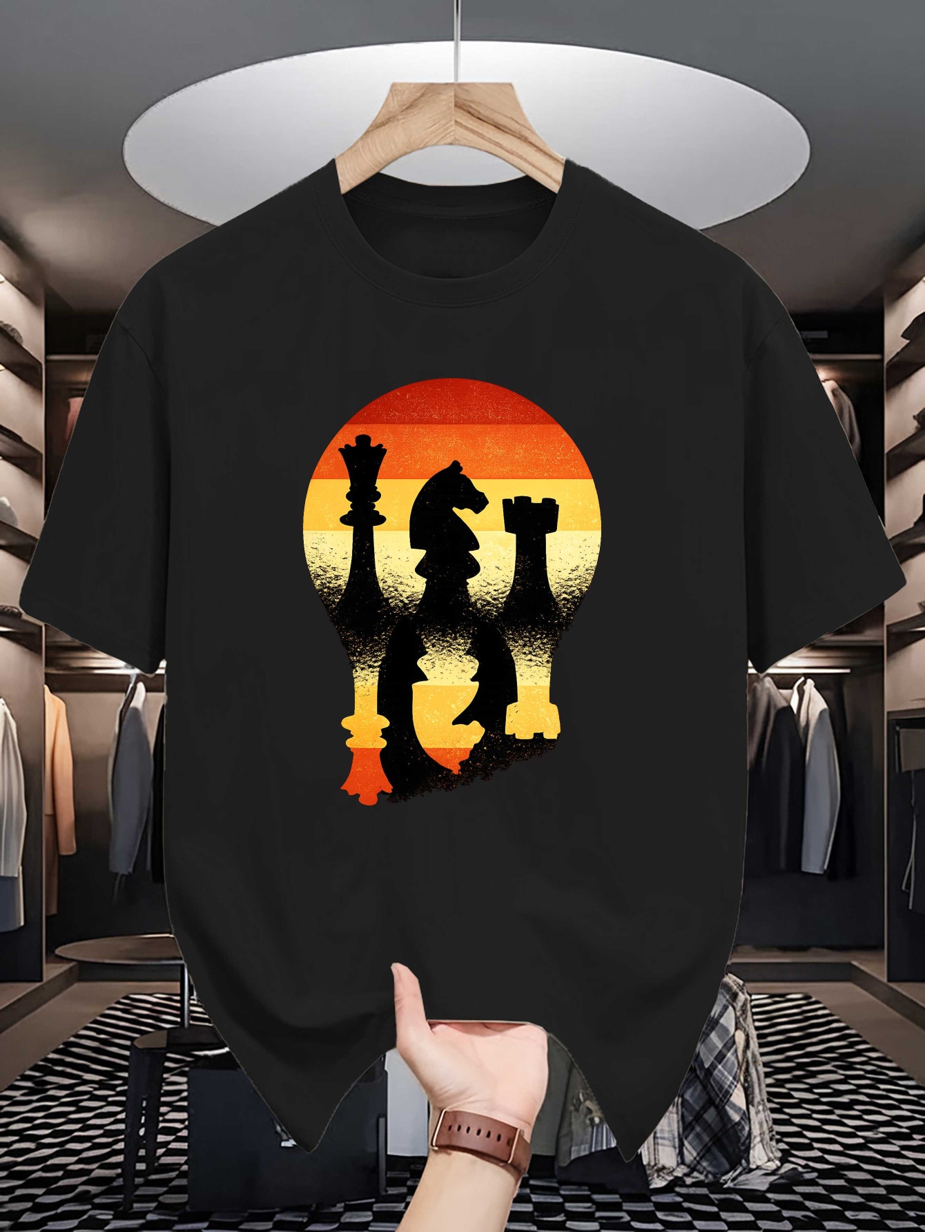 Chess Silhouette Sunset Lightb - Board Game Vintage recension och pris