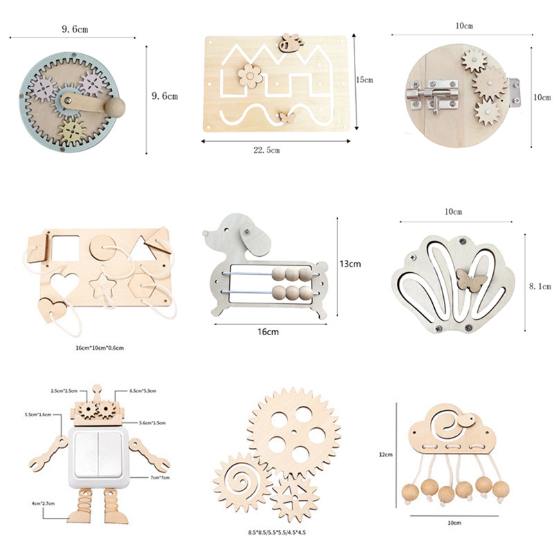 Kids Busy Board DIY Accessorie - Board Game Nature recension och pris