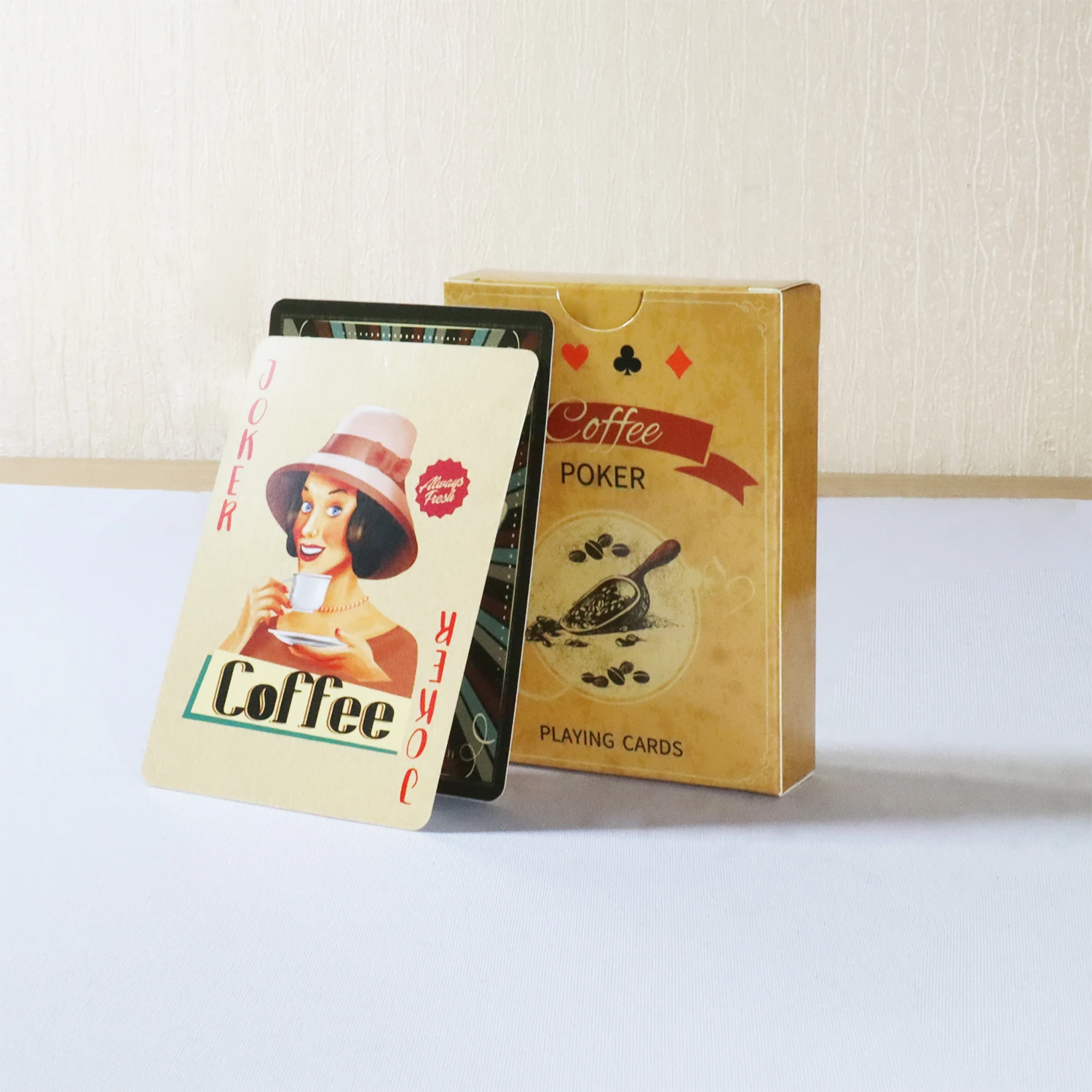 Coffee Paper Playing Cards Vin - Board Game Vintage recension och pris