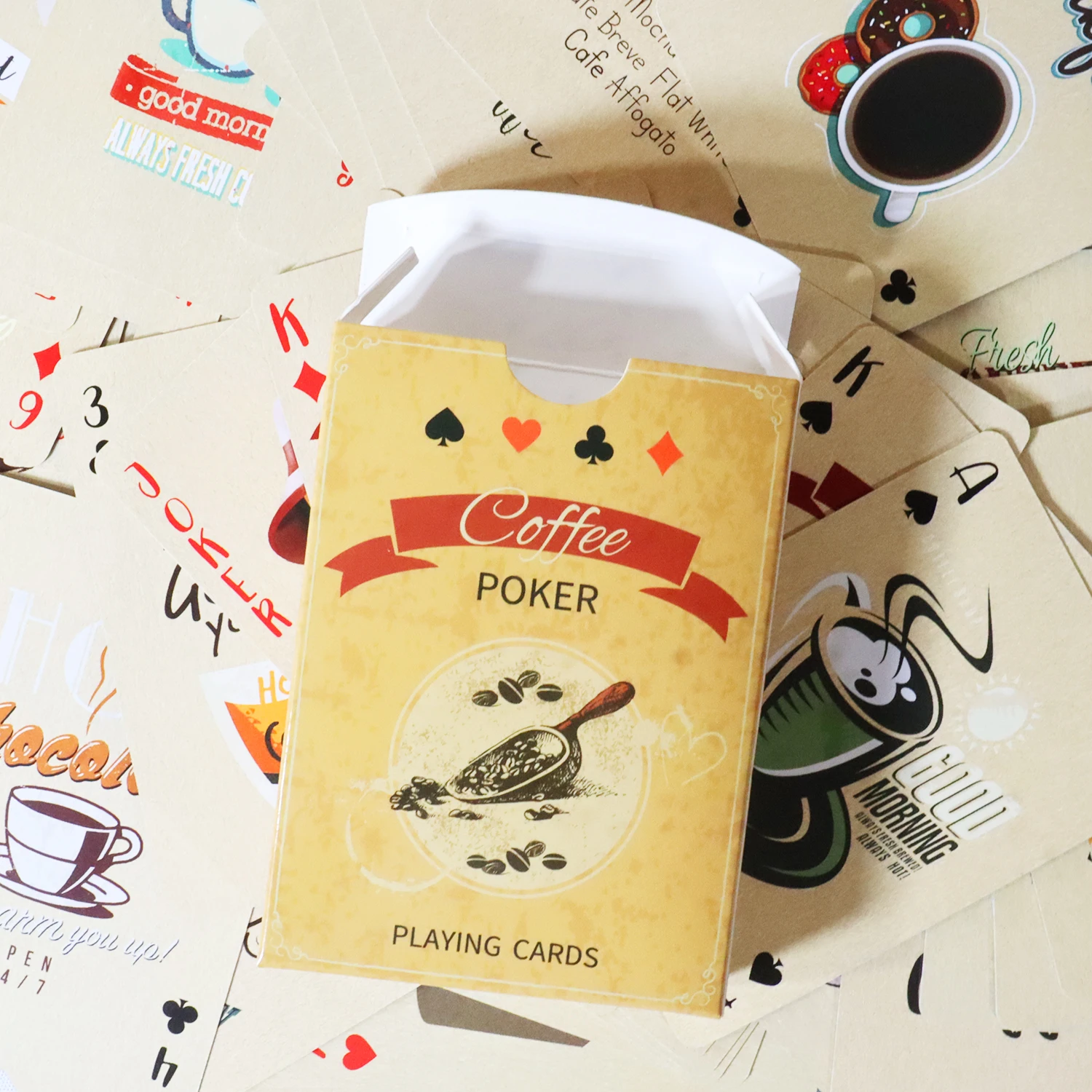 Coffee Paper Playing Cards Vin - Board Game Vintage recension och pris