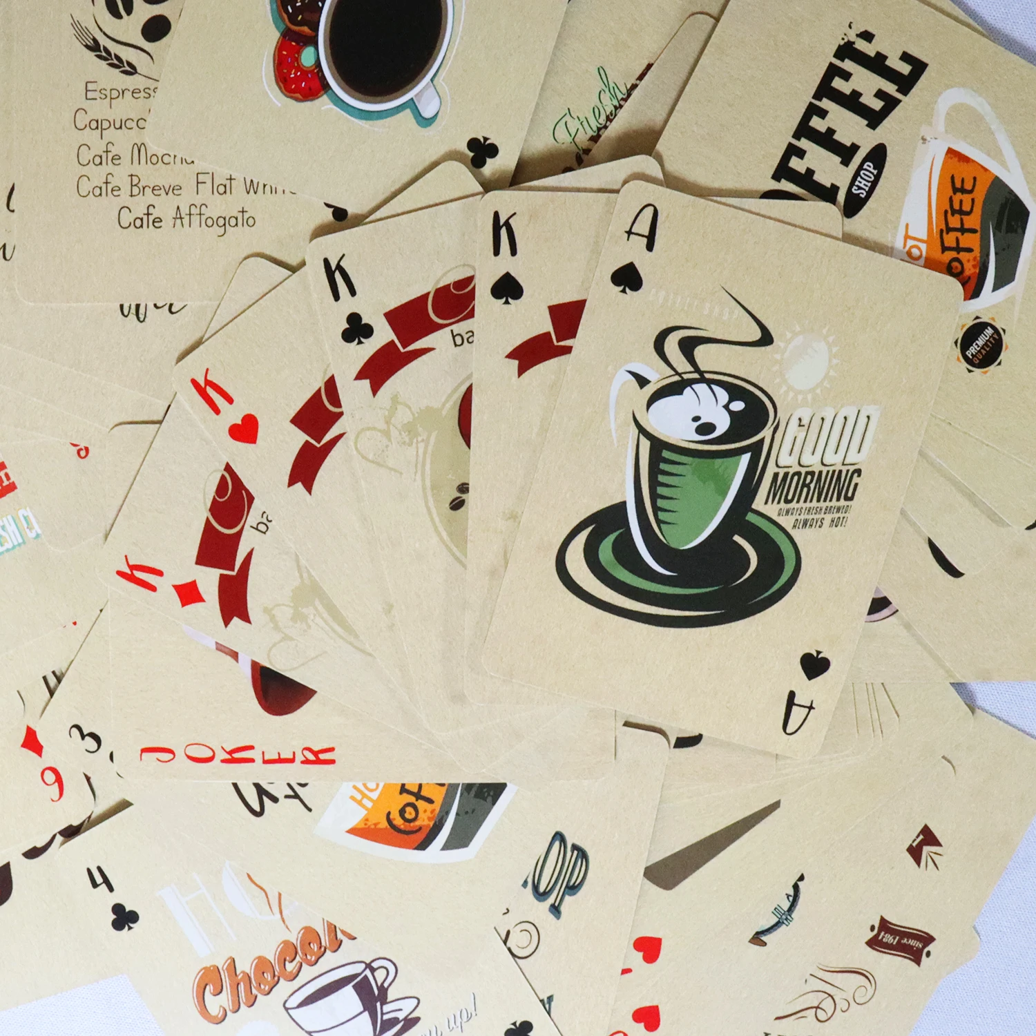 Coffee Paper Playing Cards Vin - Board Game Vintage recension och pris