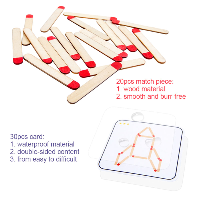 Montessori Matches Puzzles Gam - Board Game Nature recension och pris