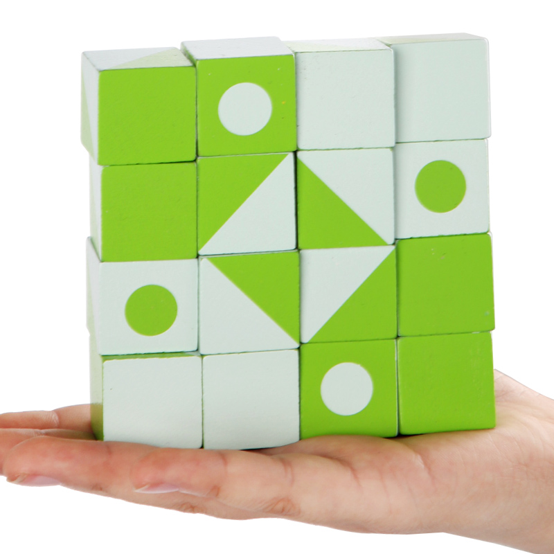 Wooden 3D Puzzles Game Geometr - Board Game Education recension och pris