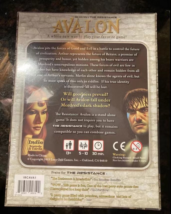 Indie Boards and Cards | The R - Board Game Avalon recension och pris