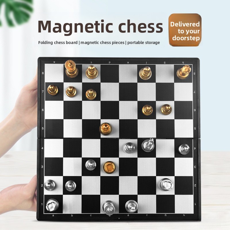Magnetic Gold Silver Chess Set - Magnetic Travel Chess recension och pris