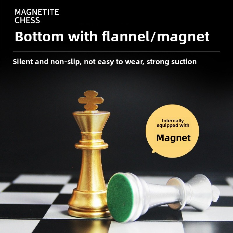 Magnetic Gold Silver Chess Set - Magnetic Travel Chess recension och pris