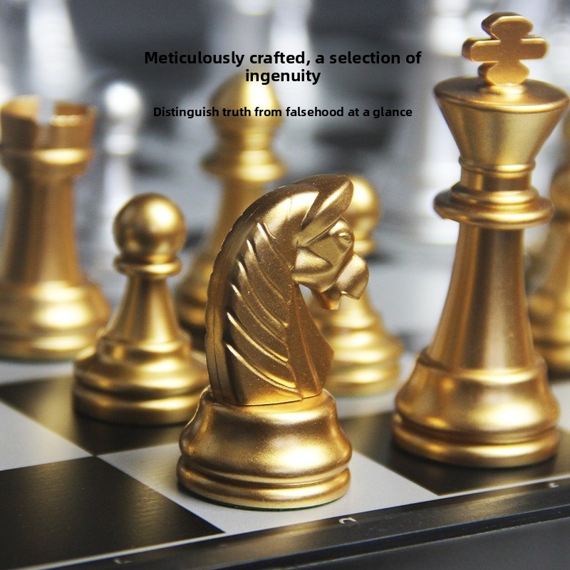 Magnetic Gold Silver Chess Set - Magnetic Travel Chess recension och pris