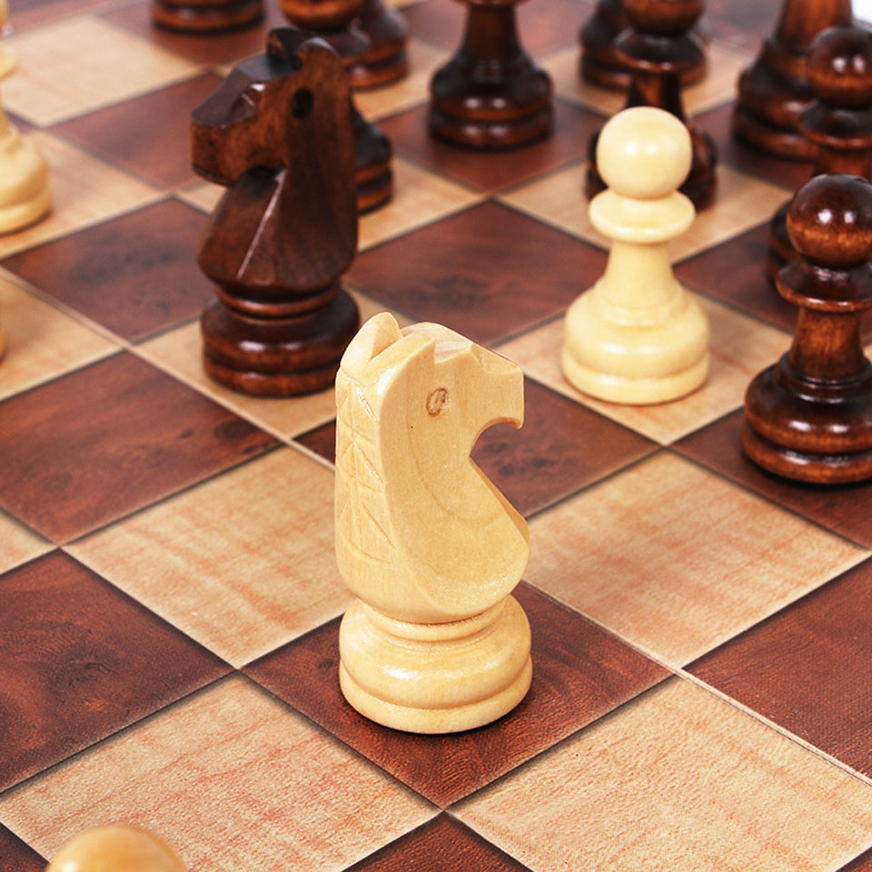 3 in 1 Wooden Chess Backgammon - Magnetic Travel Chess recension och pris