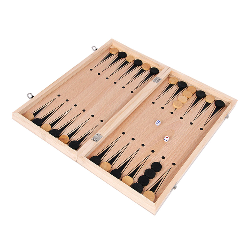 3 in 1 Wooden Chess Backgammon - Magnetic Travel Chess recension och pris