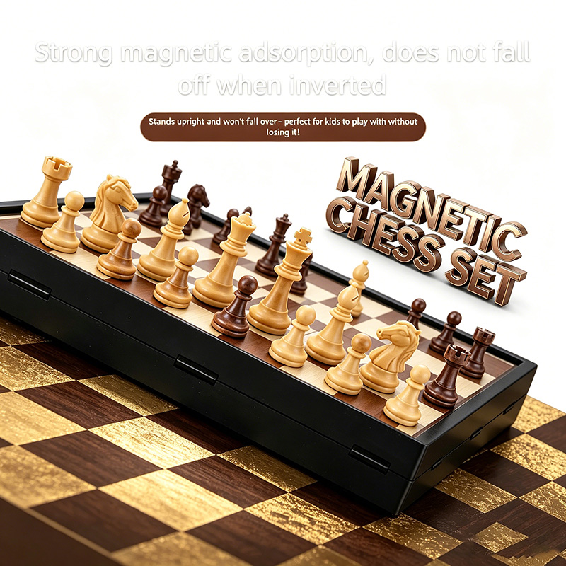 24CM Foldable Magnetic Chess G - Magnetic Travel Chess recension och pris
