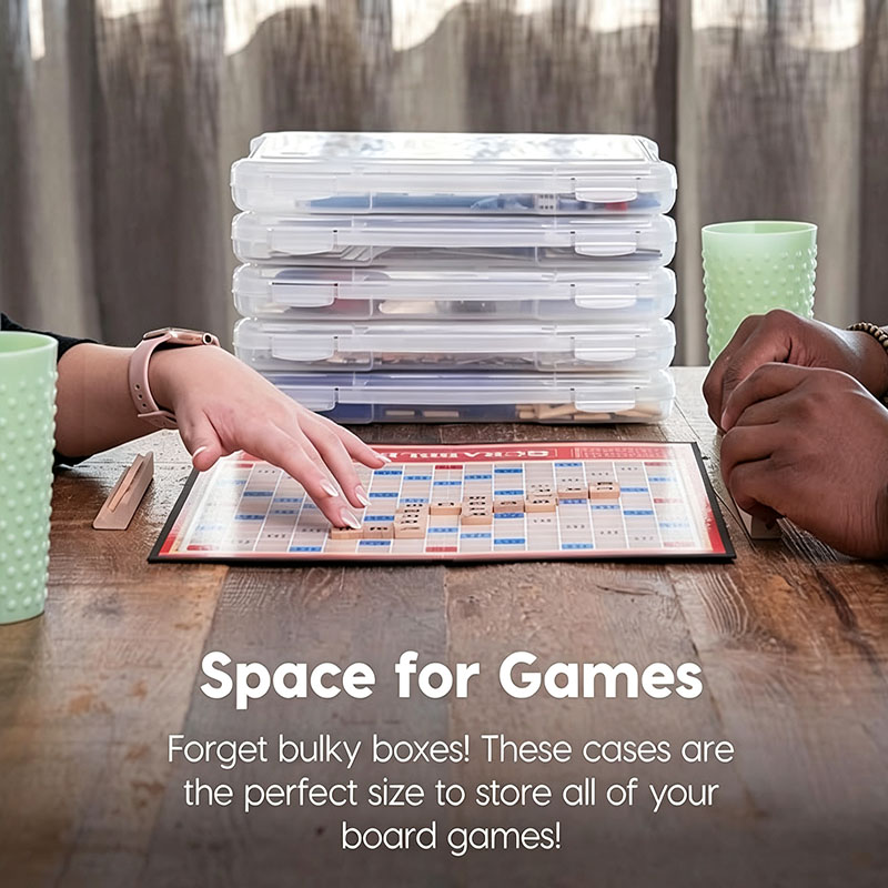 2 Pack Clear Slim Board Game S - Board Game For 2 People recension och pris